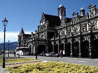 Der Hauptbahnhof von Dunedin wirkt heute eher berdimensioniert.