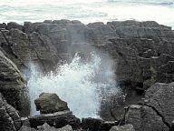 Die Pancake Rocks sind die groe Attraktion von Punakaiki.