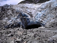 Der Fox Glacier endet in einer gewaltigen Eiswand.
